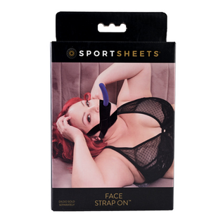 SPORTSHEET FACE HARNESS STRAP ON BLACK