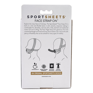 SPORTSHEET FACE HARNESS STRAP ON BLACK