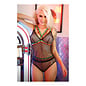 FANTASY LINGERIE FANTASY LINGERIE I'D HIT THAT CAGED CAMI AND CHEEKY PANTY  L/XL