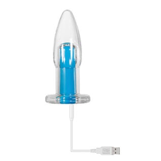 ELECTRIC NOVELTIES GENDER X PLUG W/REMOTE ELECTRIC BLUE