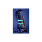 FANTASY LINGERIE GLOW CUPLESS BRA & THONG LARGE/EXTRA LARGE
