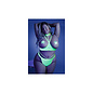 FANTASY LINGERIE GLOW CUPLESS BRA & THONG PLUS SIZE