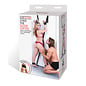 LUX FETISH LUX FETISH OVER THE DOOR CROSS RESTRAINT CUFFS BLACK