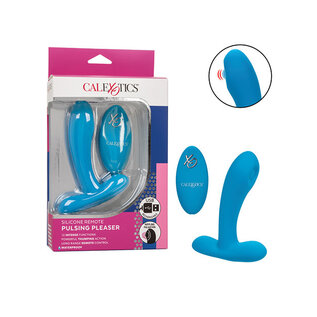 CALEX THUMPING G-SPOT VIBE W/REMOTE BLUE