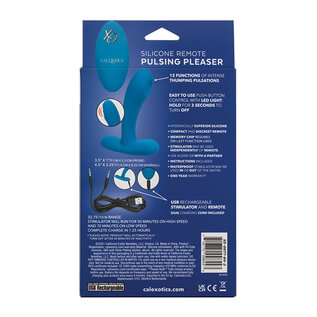 CALEX THUMPING G-SPOT VIBE W/REMOTE BLUE