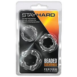 COCK RING SET STAY HARD BEADED