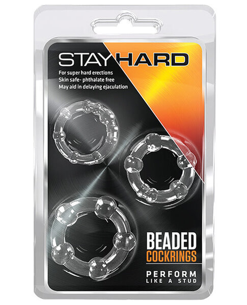 COCK RING SET STAY HARD BEADED