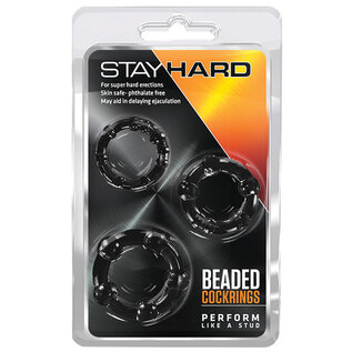 BLUSH COCK RING SET STAY HARD BEADED