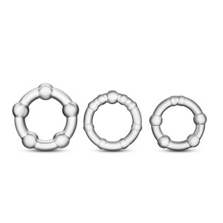 BLUSH COCK RING SET STAY HARD BEADED