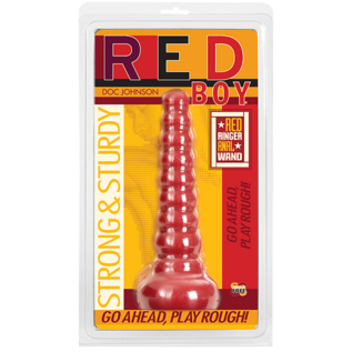 DOC JOHNSON ANAL PLUG RED BOY BEADED