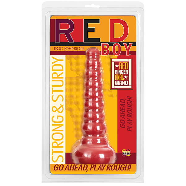 DOC JOHNSON ANAL PLUG RED BOY BEADED