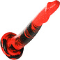XR DILDO CREATURE COCK KING COBRA RED/BLACK 14"