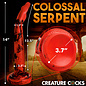 XR DILDO CREATURE COCK KING COBRA RED/BLACK 14"