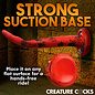 XR DILDO CREATURE COCK KING COBRA RED/BLACK 14"