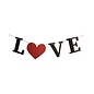 PARTY BANNER LOVE RED HEART