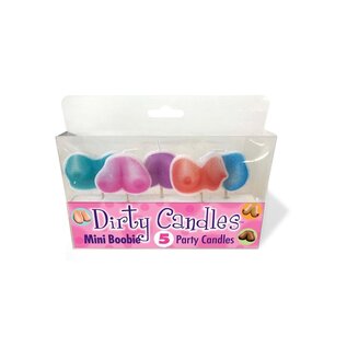 LITTLE GENIE CANDLES DIRTY MINI BOOBS 5 PACK