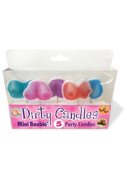 LITTLE GENIE CANDLES DIRTY MINI BOOBS 5 PACK