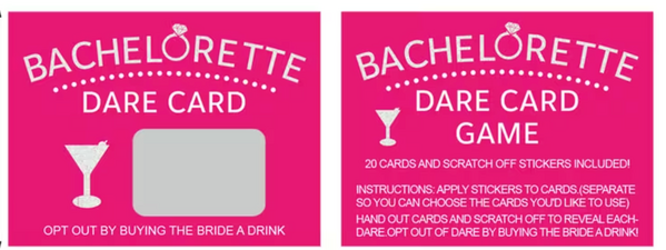 "O" HEAVENS SCRATCHERS BACHELORETTE DARE SET OF 8