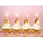 LITTLE GENIE GLITTERATI MIDDLE FINGER CANDLE GOLD