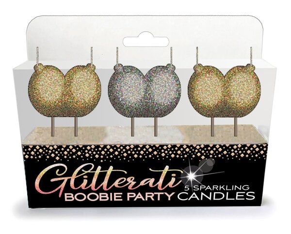 LITTLE GENIE LITTLE GENIE GLITTERATI BOOBIES CANDLE