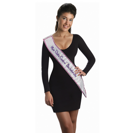 BACHELORETTE OUTTA CONTROL SASH FLASHING WHITE
