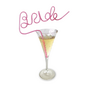 LITTLE GENIE GLITTERATI BRIDE STRAW