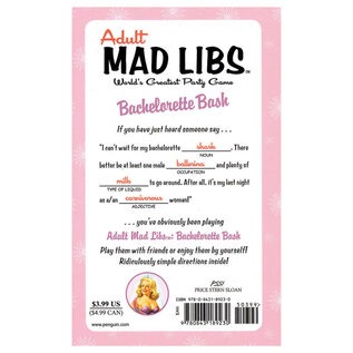 ADULT MAD LIBS PARTY GAME BACHELORETTE BASH