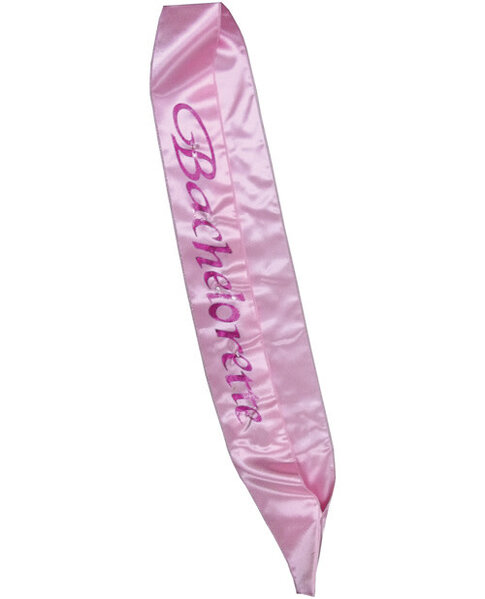 BACHELORETTE FLASHING SASH PINK