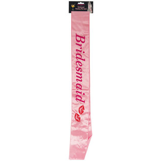 BRIDESMAID FLASHING SASH PINK