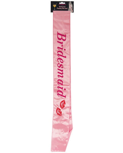 OMG INTERNATIONAL BRIDESMAID FLASHING SASH PINK