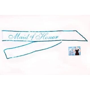 LITTLE GENIE SASH MAID OF HONOR PARTY PINK OR WHITE