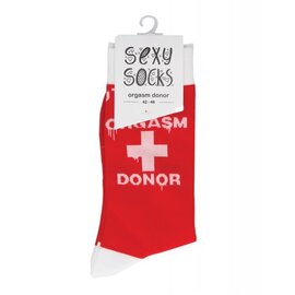 SHOTS ORGASM DONOR SOCKS RED