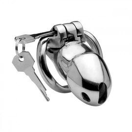 MASTER SERIES RIKERS STAINLESS STEEL CHASTITY CAGE WITH LOCK