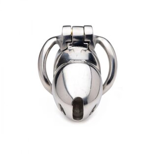 MASTER SERIES RIKERS STAINLESS STEEL CHASTITY CAGE WITH LOCK