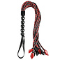 SPORTSHEETS FLOGGER SAFFRON CAT O' NINE RED/BLACK