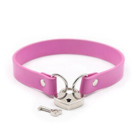 LOCK OF LOVE HEART LOCK COLLAR