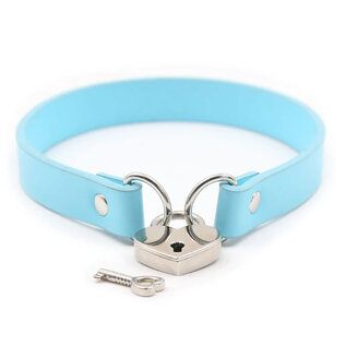 LOCK OF LOVE HEART LOCK COLLAR