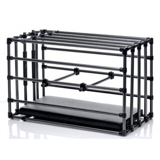 XR BRAND ADJUSTABLE OBEDIENCE CAGE WITH PADDED BOARD