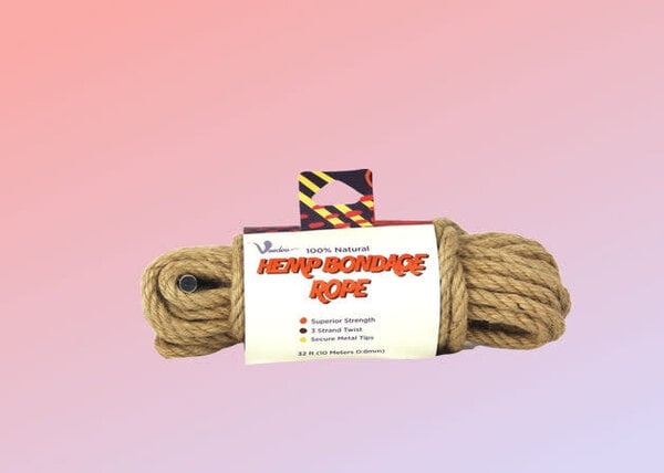 VIBEN ROPE HEMP NATURAL 32 FT