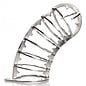 XR BRAND STAINLESS STEEL SPIKED CHASTITY CAGE WITH LOCK