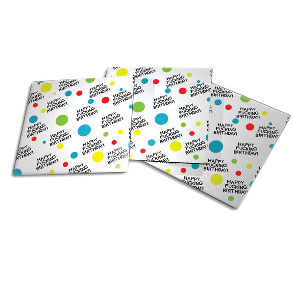 CANDY PRINTS COCKTAIL NAPKINS X-RATED BIRTHDAY