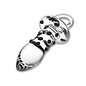 GLAS PACIFIER ANAL PLUG CLEAR & BLACK