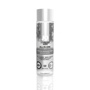 JO SILICONE MASSAGE OIL ALL IN ONE 4 OZ FRAGRANCE FREE