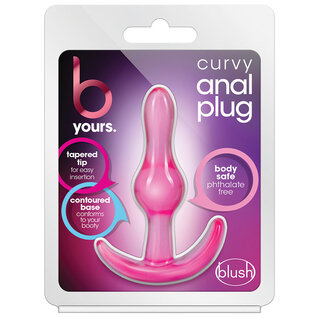 BLUSH B YOURS CURVY ANAL PLUG PINK