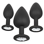CALIFORNIA EXOTICS SILICONE GEM ANAL KIT BLACK