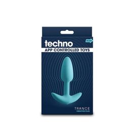 NS NOVELTIES ANAL PLUG TECHNO TRANCE VIBRATING BLUETOOTH BLUE