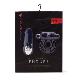 NU SENSUELLE COCK RING ENDURE VIBRATING W/REMOTE