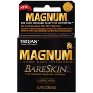TROJAN MAGNUM BARESKIN CONDOM 3 PACK