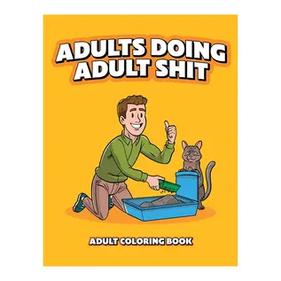 WOOD ROCKET ADULT COLORING BOOK ADULTS DOING ADULT SHIT