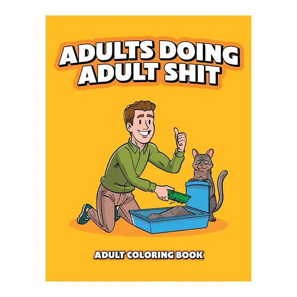 WOOD ROCKET ADULT COLORING BOOK ADULTS DOING ADULT SHIT